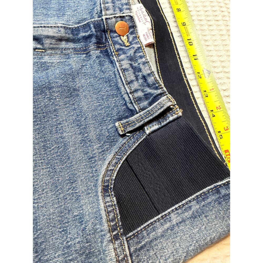 Isabel Maternity Vintage Straight Panel Medio Blue Jeans Size 10 Classic Mamma - Picture 7 of 11